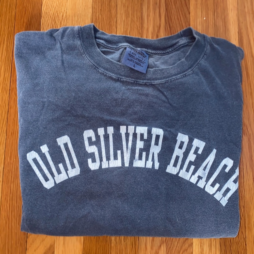 Oversized Old Silver Beach T shirt